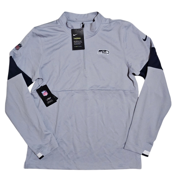 NIKE Seattle Seahawks 1/4 Zip Jacket Pullover Mens Small
